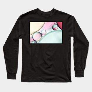 Aqua Fresh Bubble Abstract Long Sleeve T-Shirt